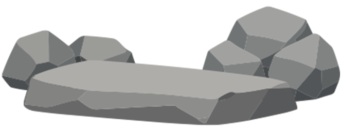 岩盤浴を楽しむイラスト